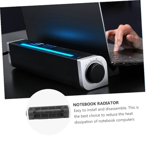 Refrigerador USB para laptop ajustable VILLCASE negro miniatura 3