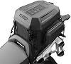 Bolsa trasera Rhinowalk para moto, equipaje de viaje expandible, bolsa para casco de moto 23L-35L, impermeable para todo clima, bolsa de baúl/portaequipajes con correas para sissy bar, negro mate, nueva versión mejorada 2