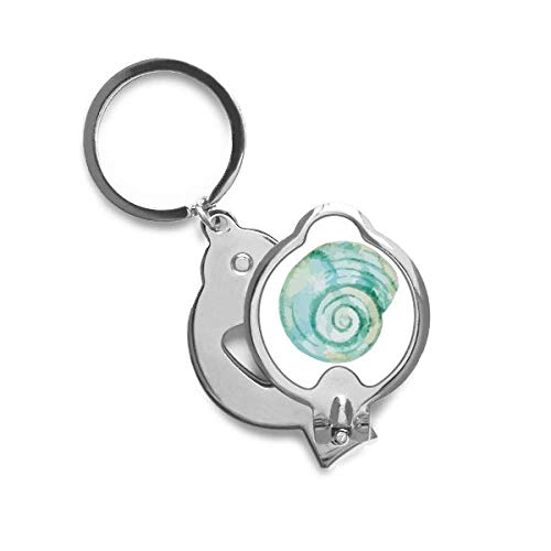 Coupe-ongles escargot bleu illustration marine de précision pour soin
