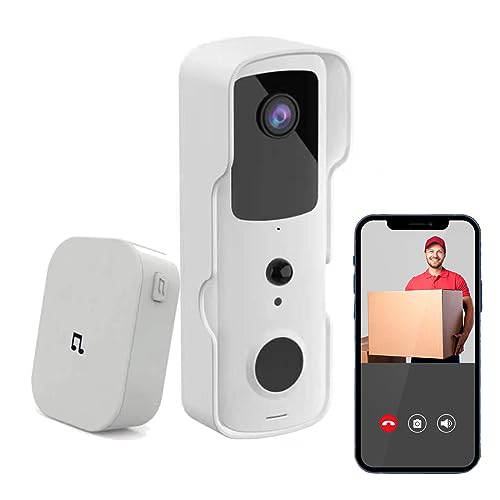 Campanello Senza Fili Con Videocitofono 1080P - Schermo 4,3", Visione Grandangolare 170°, Impermeabile IP65, Visione Notturna, Audio Bidirezionale