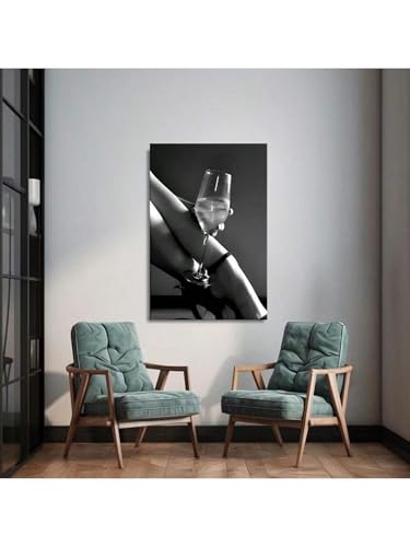 Tableau mural noir et blanc, affiche décoration salon 40x60