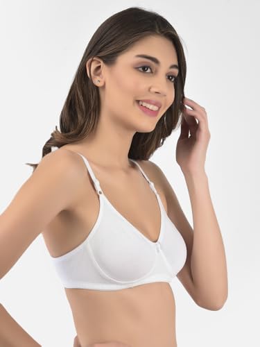 Image of Softline Women's Cotton Rich Wire-Free Non-Padded Round-Neck Bra Combo | Seamless & Breathable Fabric for All-Day Comfort | Smooth Fit & Everyday Support (Pack of 2)