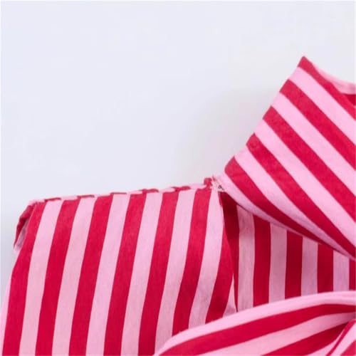 Chaleco de verano para mujer a rayas con cuello en V elegante 5