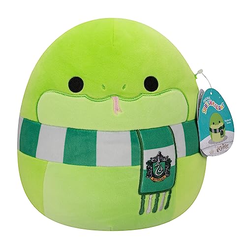 Squishmallows Originales 25 cm Slytherin Snake, añade Slytherin Snake a tu Equipo, Felpa Ultra Suave