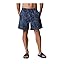 Collegiate Navy Crosshatched Tuna Print