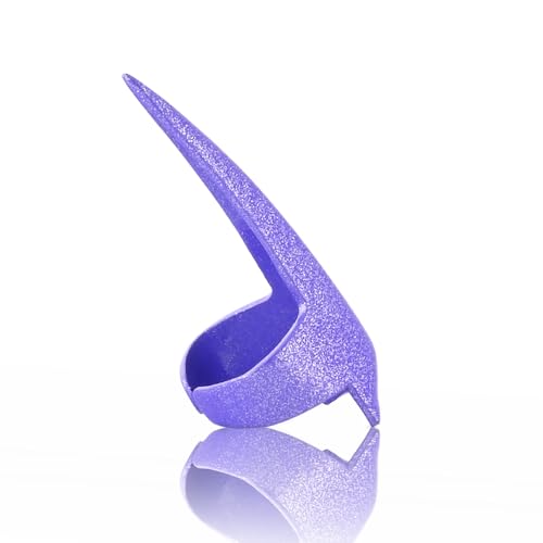 Hair Parting & Sectioning Ring - Stainless Steel Finger Tool For Braiding Hair Pick for Precise Durable Dreadlocks Wig Quick Installation of Human Hair Extensions Styling Tools (Purple)