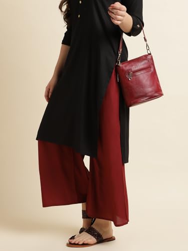 Image of Fabclub Women's Heavy Rayon Solid Plain Palazzo