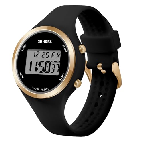 AOOSU Reloj para Mujer con Correa de Silicona, Relojes Deportivos de LED, Relojes Digitales con Alarma Luz LED y Fecha, Reloj de Pulsera para Exteriores para Estudiantes y Niñas (Negro) AOOSU Reloj para Mujer con Correa de Silicona, Relojes Deportivos de LED, Relojes Digitales con Alarma Luz LED y Fecha, Reloj de Pulsera para Exteriores para Estudiantes y Niñas (Negro)