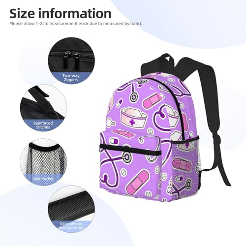 Sac à dos infirmière polyvalent contre le mal de dos en voyage - 5