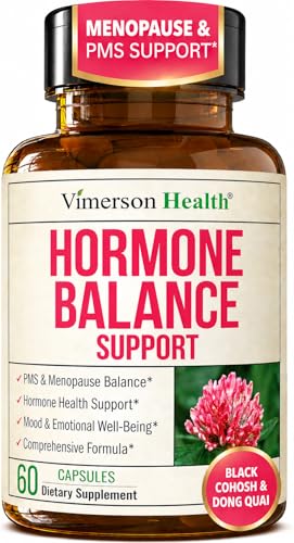 Hormone Harmony for Women with Black Cohosh Dong Quai & Red Clover Natural Hormone Balance for Women of All Ages Supports PMS Menopause & Mood Womens Hormone Balance Supplement 60 Capsules
