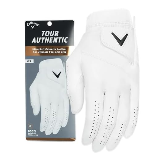 Callaway Golf 2022 Tour Authentic Glove (White, Standard Medium, Worn on Left Hand)
