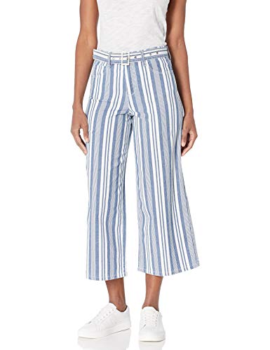 Skinnygirl Women's Barry High Rise Wide Leg Cropped Jean