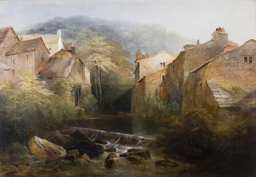 Lienzo de l'Old Mill Ambleside Cumbria para renovar las paredes vacías de tu despacho