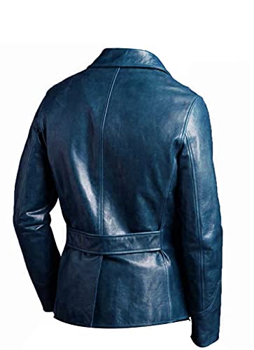 Leather Jacket Men | Vintage Four Pocket Genuine Leather Jacket | Shirt Collar Five Buttons Mens Leather Jacket2