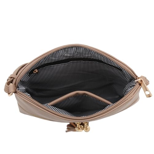 Image of DELUXITY Lightweight Medium Crossbody Bag with Tassel | Lightweight