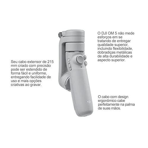Osmo 5 Mobile Om 5 Dji Estabilizador Portátil para Celular Dobrável Gimball Inteligente