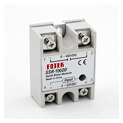 Relé SSR-80DA monofásico sin cubierta plástica para control DC a AC efectivo 6
