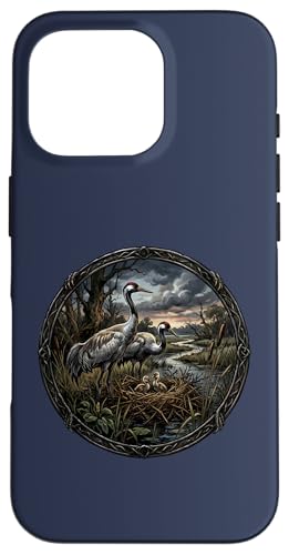 Sweet Crane �o�[�h�E�H�b�`���[ �K���ƒm�b�̒� �X�}�z�P�[�X iPhone 16 Pro �p