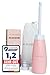 Produktbild ALMARKA Po-Dusche - Intimdusche + Reisebeutel - 400 ml Hand Bidet - Pink Travel Bidet - Easy-Bidet + 2 Kopfdüsen - Reise Bidet für starken Wasserdruck