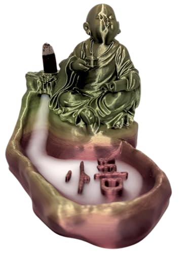 Quemador de Incienso Buda con símbolo OM - Cascada de Incienso de Reflujo - HOSTENATURA