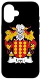 Carcasa para iPhone 16 Escudo de armas Lopez - Escudo de la familia