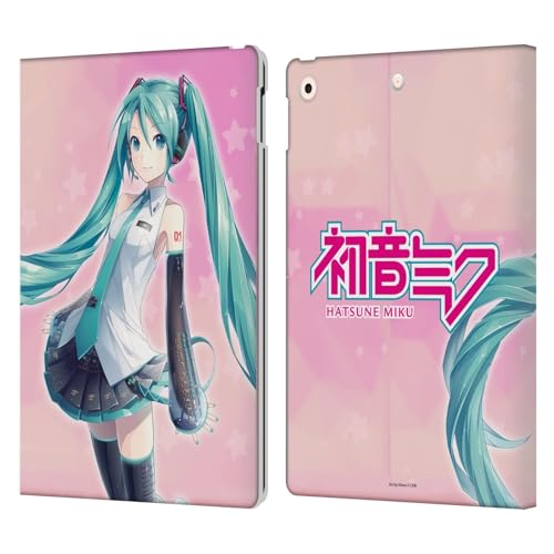 Hatsune Miku étui portefeuille iPad 10.2 avec support vidéo en cuir