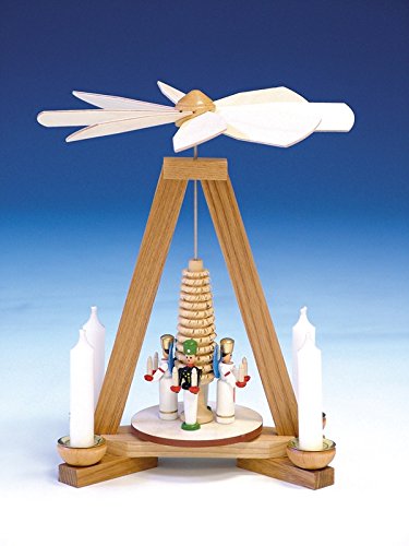 Pyramide de Noël en bois Rudolphs Schatzkiste ange et mineur