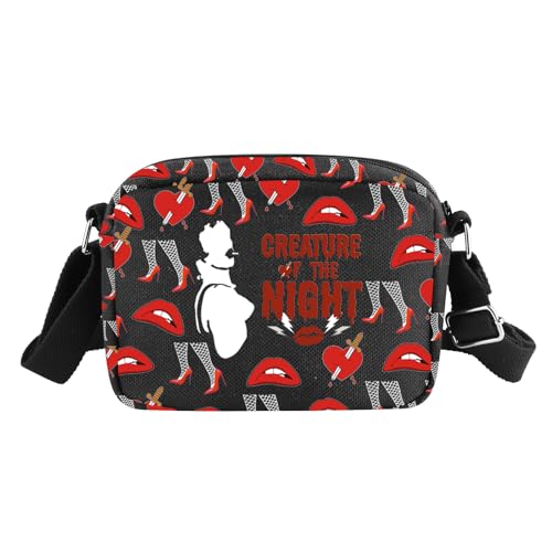 XYANFA Horror Movie Crossbody Bag Roocckky Horror Movie Lovers Gift Horror Movie Fans Gift Horror Scary Movie Handbag