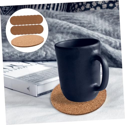 Sous-verres liège ronds 100 pièces protecteurs de table cuisine - 6