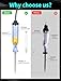 Test Light Automotive,Circuit Tester 6V-12V-24V,ABS Handle Material,Long Steel Probe Coating PU and Alligator Clip, for Continuity Voltage, for Sedan, SUV, RV, Truck (Black,1-Pack)
