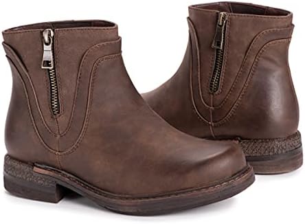MUK LUKS mens Lukees By Muk LuksÃ‚® Women's Spike Chicago Fashion Boot, Brown, 8 US | Image 4