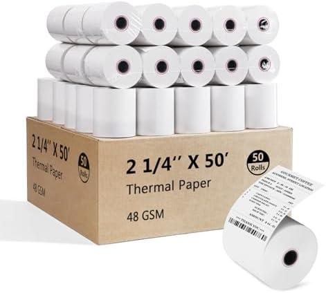 2 14 X 50 Thermal Paper Rolls, 10 Rolls Thermal Ghana