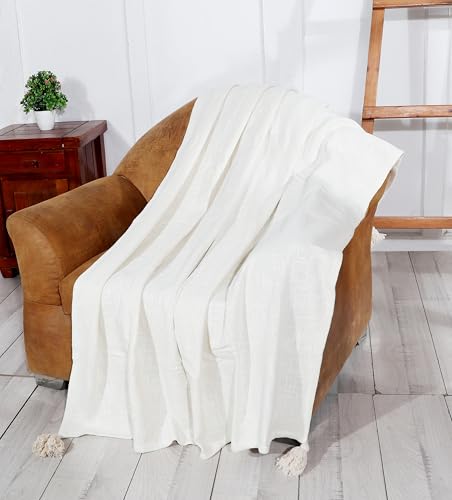 RD TREND® 100% Cotton Throw Blanket for Sofa Decorative Soft Cozy...