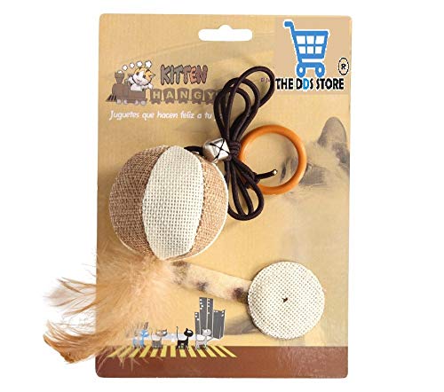 The DDS Store Sisal Cat Toy with Feathers 1 Piece (Ball Shape) (B08KPBX43N) Amazon Price History, Amazon Price Tracker