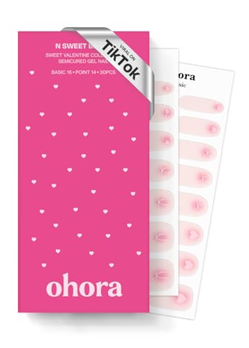 ohora ���d���W�F���l�C���X�g���b�v (N Sweet Blush) - �s���N�A�p�^�[���A������UV/LED�����v�ɑΉ��A�T�����N�I���e�B�[�A�������A�\��t���Ǝ��O�����ȒP - �v���b�v�p�b�h2���A�l�C���t�@�C��&�ؐ��X�e�B�b�N�t��