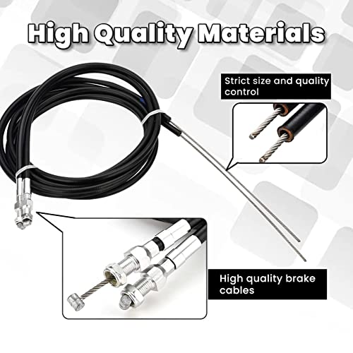 330-9371 Universal Emergency Parking Brake Cable Kit, Compatible With Lokar Floor Mount Units/Disc Or Drum Brakes, Emergency Brake Cable Kit Compatible With Dodge Charger Mustang Chevy Belair Vega Etc #TOP1