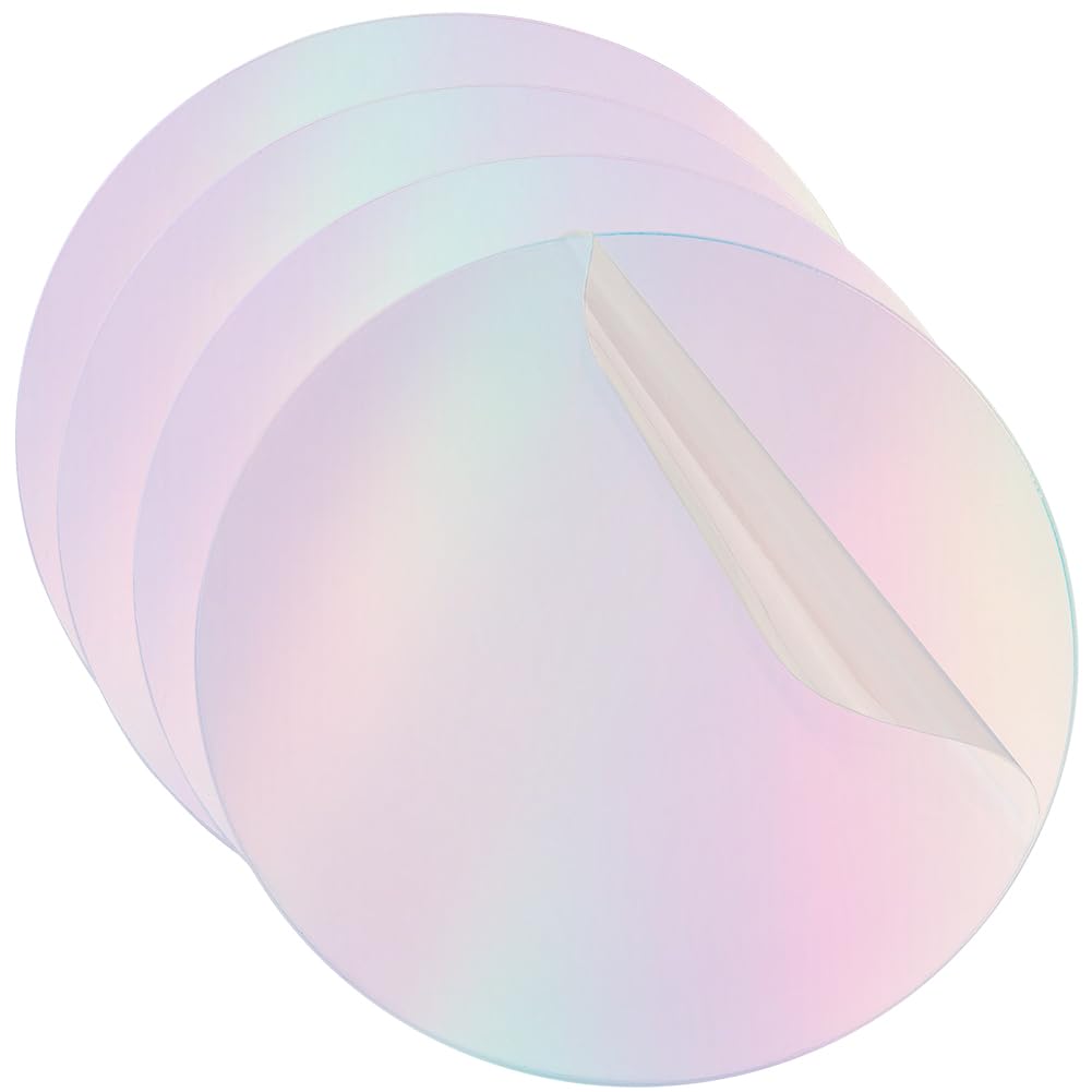Iridescent Acrylic Circles - DIY Craft Supplies -7