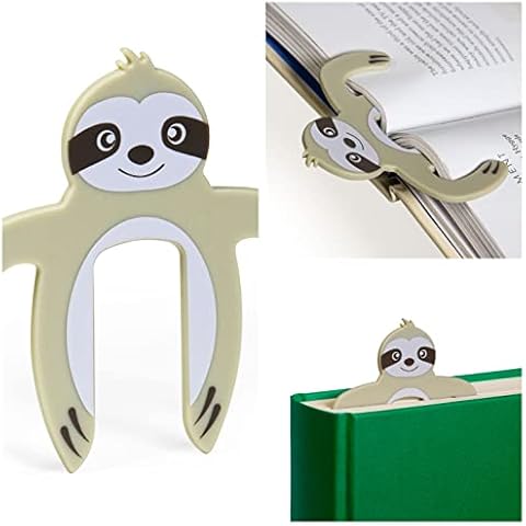 Page Pals Bookmark Bookholder | Page Holder | Music Holder Clip | Music Paper Holder | Magazine, Cookbook | Reading in Bed at Home | Office, Desk, Kitchen Use | Novelty Reading Gift Idea (Sloth) Cover