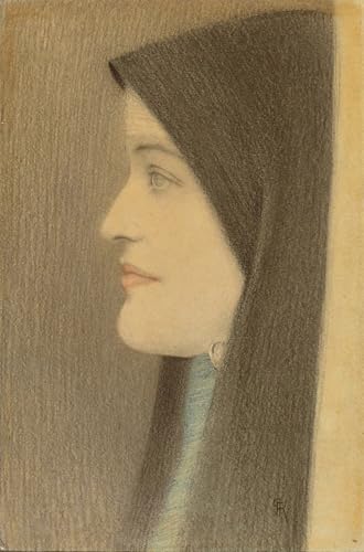 Peinture murale de femme Khnopff pour créer un coin lecture élégant et apaisant à la maison
