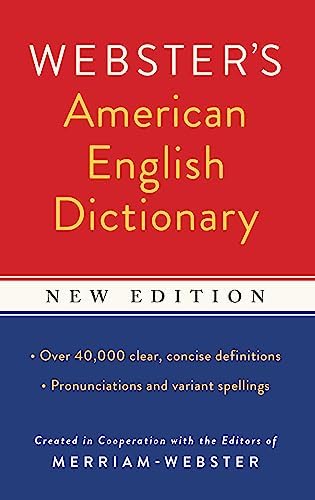 Webster's American English Dictionary, New Edition