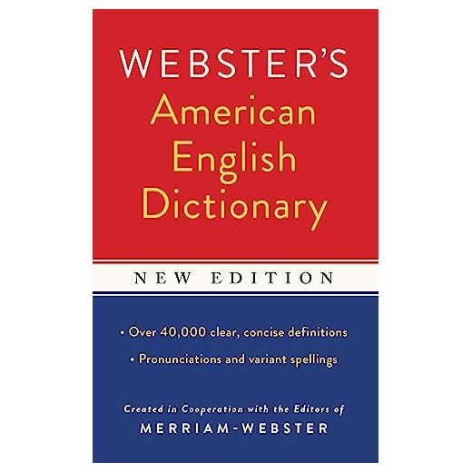 Webster's American English Dictionary, New Edition