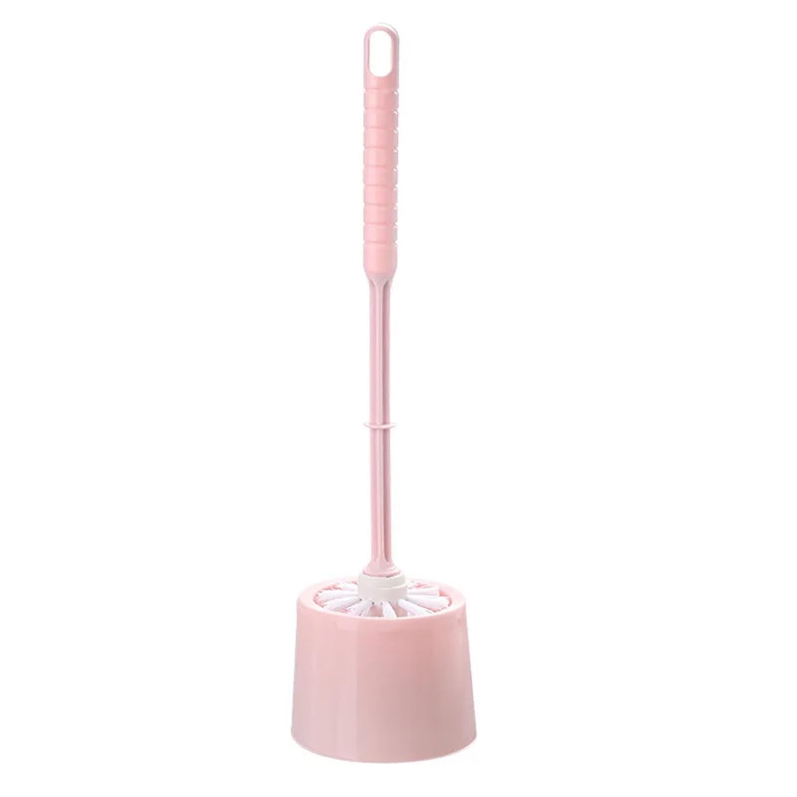 Juego de cepillo y soporte para cuenco de aceite, herramienta compacta, limpieza profunda para baño, cerdas gruesas y suaves, mango largo, ahorro de mano de obra (azul) (un color azul)