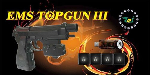 Ems Top Gun 3 Wireless Light Gun For Pc, Mame, Ps2, Ps3, And Xbox On Any Display Including Crt, Lcd, Plasma, Hd Tvs And Projectors! #TOP1