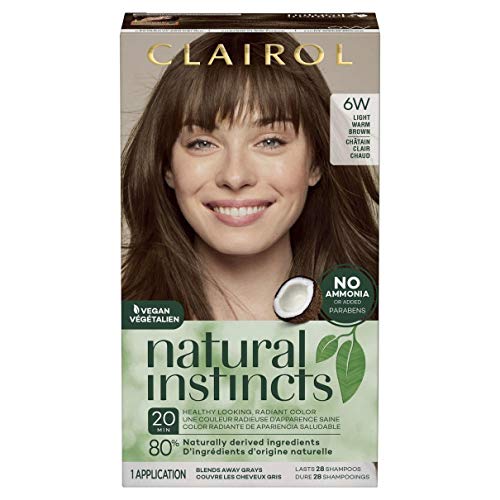 Clairol Natural Instincts Hair Color, Shade 6w/13b Spiced Cider Light Warm Brown, 3 Count (Packaging may vary)