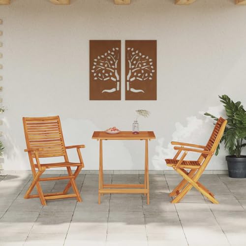 Ensemble de bistro pliable peu encombrant pour optimiser petit balcon et jardin - 2