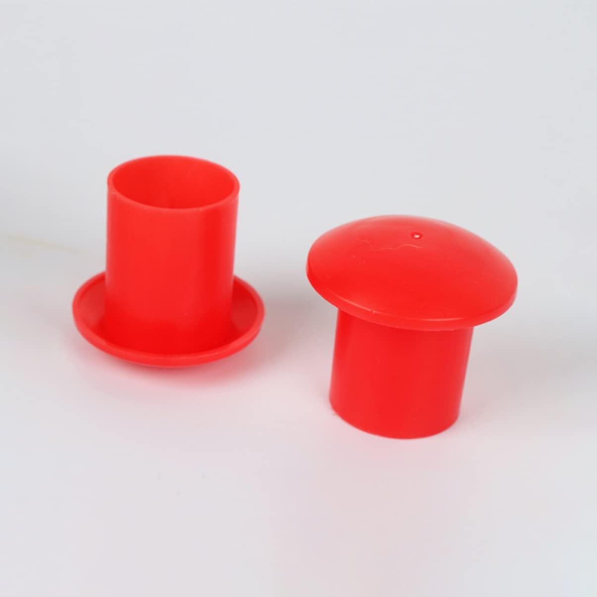 60pcs Rebar End Caps Protective Caps Plastic Construction Rebar Mushroom Survey Protector