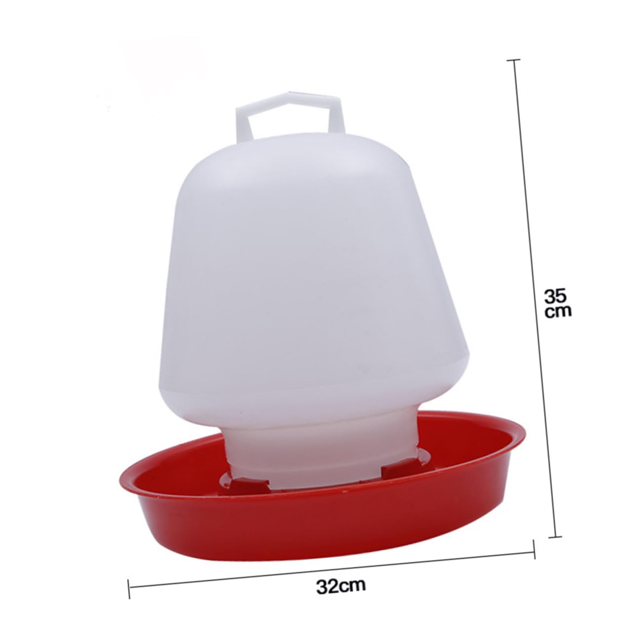 BESPORTBLE 1Pc Thickened Poultry Water Feeding Dispenser Automatic Drinker for Chickens Pigeons Quails Birds for Home Farm Use Easy to Operate