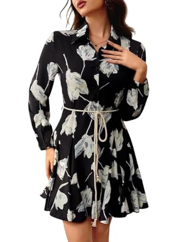 Image of Leriya Fashion Mini Dress for Women | One Piece Dresses for Womens |Mini Dresses Rayon for Women Stylish |Summer Casual Outfit Events, Date & Evening Look |Tunic Shirts for Women