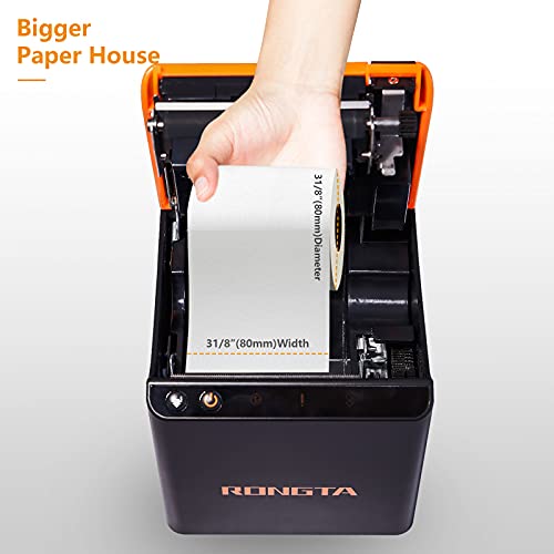Rongta Thermal Receipt Printer, Pos Printer, 80Mm Restaurant Kitchen Printer With Auto Cutter,Sound Alarm,Support Cash Drawer Esc/Pos,Usb+Ethernet Interface For Windows/Mac/Linux(Ace H1) #TOP4