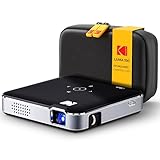 Kodak Luma 150 Wireless Mini Pico Projector Black – DLP, Supports 1080p, Built-in Speaker & Rechargeable Battery, HDMI/USB/microSD, Travel Case Included
